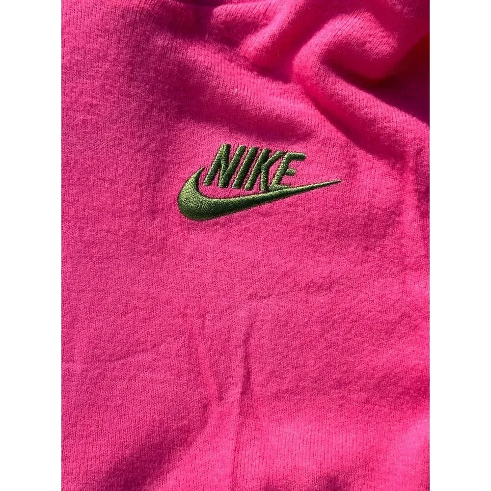NWT Nike Girls Pullover Hoodie and Leggings Set Pink Olive - Size 5